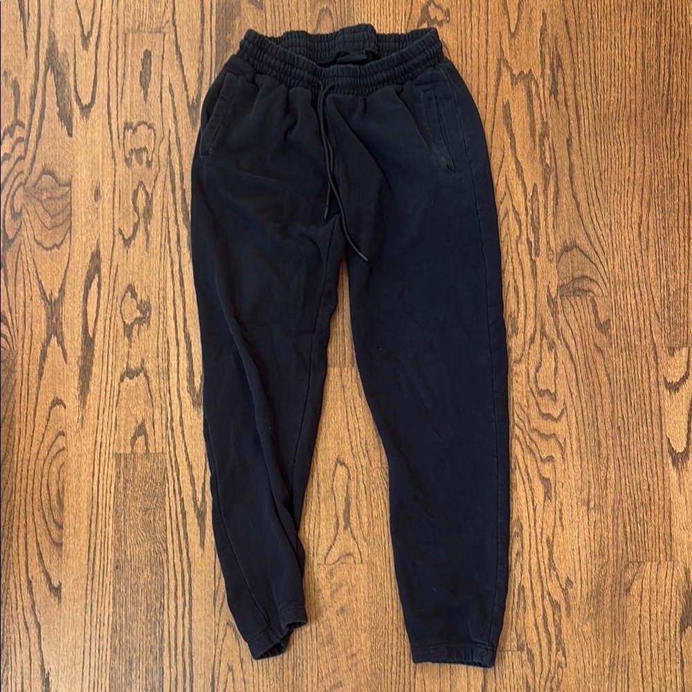 Black Relaxed Fit Jogger Sweatpants